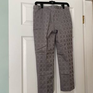 Grey cropped cotton pants from INC